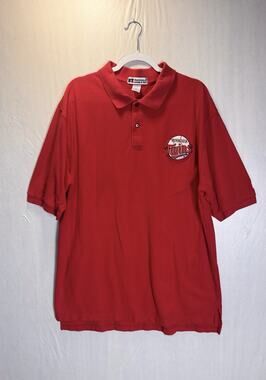 Vtg 90s Y2K Russell Athletic Mens Minnesota Twins Polo Shirt Red MLB Baseball XL